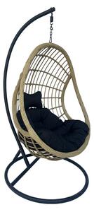 Balansoar Cungo, Pako World, Bej-Negru, 125x105x195 cm