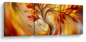 Tablou - Copac de toamnă (cu ceas) (90x30 cm)