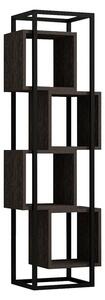 Biblioteca Gridur, Pako World, Nuc inchis, 44x29x140 cm