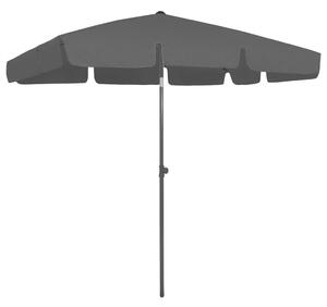 Umbrelă de plajă, negru, 200x125 cm