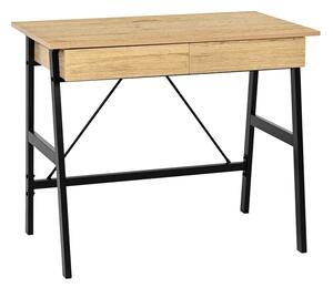 Birou cu sertare Lione, Pako World, Stejar, 90x50x75 cm