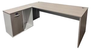 Birou de colt Armadi, Pako World, Sonoma-Alb, 140x80x75 cm