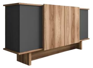 Bufet Aramos, Pako World, Antracit-Stejar, 180x45x80 cm