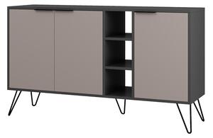 Bufet Clara, Pako World, Antracit, 142x35x82 cm