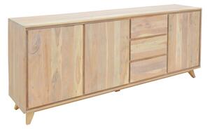 Bufet Emira, Pako World, Lemn de salcam, Natural, 200x40x80 cm