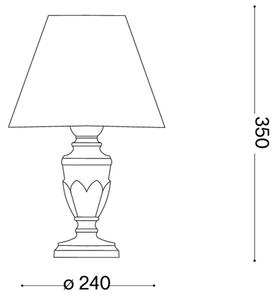 Ideal Lux - Lampă de masă FIRENZE 1xE14/40W/230V aurie