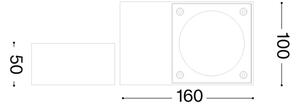 Ideal Lux - Aplica de perete pentru exterior SIRIO 1xGX53/9W/230V IP65, maro