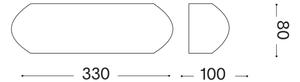 Ideal Lux - Aplica de exterior GIOVE 1xE27/60W/230V IP54 maro