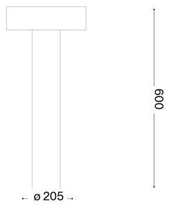 Ideal Lux - Lampă de exterior 4xG9/15W/230V 60 cm IP44 maro