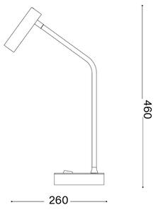 Ideal Lux - Lampă de masă LED EASY LED/3,5W/230V CRI 90 albă