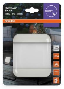 Osram - Lampă solară portabilă LED NIGHTLUX, 2W/5V, IP54, gri