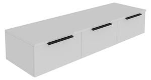 Consola cu 3 sertare Doha, Pako World, Alb, 120x39x22 cm