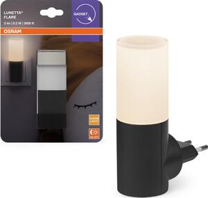 Osram - Lampă de veghe LED LUNETTA cu senzor de amurg, LED/0,2W/230V, negru