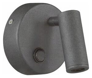 Ideal Lux - Aplica spot LED de perete PAGE, 3W, 230V, CRI 90, negru
