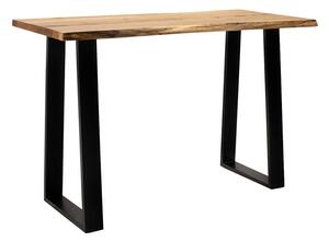 Consola Miles Boho, Pako World, lemn masiv de salcam, Grosime 3.7 cm, Natural, 120x45x78 cm