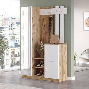 Cuier Saron, Pako World, Alb-Natural, 113x35x180 cm