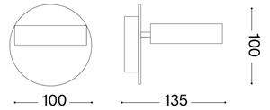 Ideal Lux - Spot LED de perete OBY LED/6W/230V CRI 90 alb
