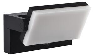 Kanlux 45819 - XERTO Lampă LED de perete pentru exterior cu senzor, 20 W, 230 V, IP44, neagră
