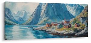 Tablou - Sat norvegian (120x50 cm)