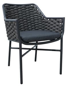 Fotoliu de grădină Model Ortegia, Antracit, 57x62x82 cm