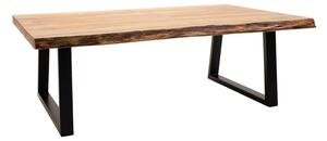 Masa de cafea Miles Boho, Pako World, Lemn de salcam, Grosime 3.7 cm, Natural, 115x60x45 cm