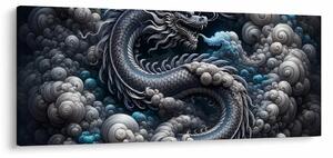 Tablou – Dragon în fum (120x50 cm)