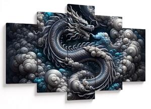 Tablou – Dragon în fum (150x105 cm)