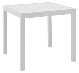 Masă de exterior din aluminiu Model Kliton, Alb, 45x45x41 cm