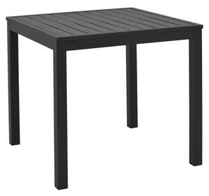 Masă de exterior din aluminiu Model Kliton, Negru, 45x45x41 cm