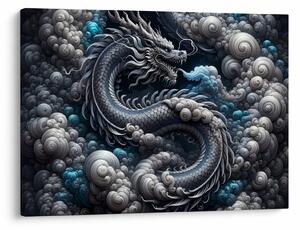 Tablou – Dragon în fum (70x50 cm)