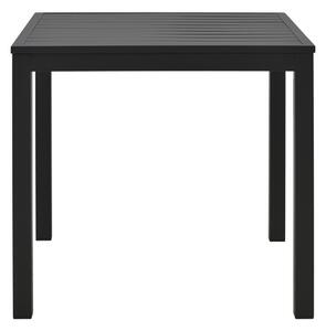 Masă de exterior din aluminiu Model Kliton, Negru, 45x45x41 cm
