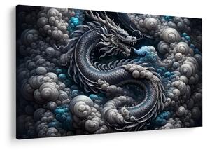 Tablou – Dragon în fum (90x60 cm)