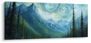 Tablou - Peisaj cu o adiere din Van Gogh (120x50 cm)