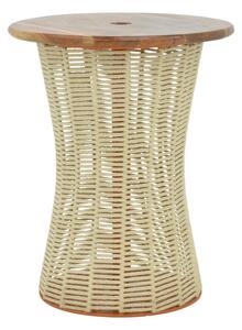 Masa Lemelo, Pako World, Metal-Lemn, Ecru, 61x61x76 cm