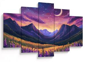 Tablou - Peisaj violet (150x105 cm)