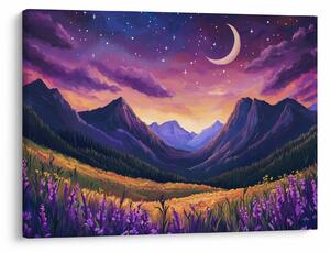 Tablou - Peisaj violet (70x50 cm)