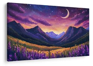 Tablou - Peisaj violet (90x60 cm)