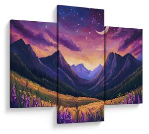 Tablou - Peisaj violet (90x60 cm)