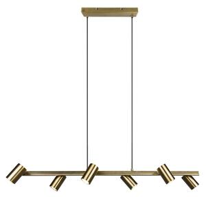 Trio - Candelabru suspendat MARLEY 6xGU10/35W/230V, finisaj alamă