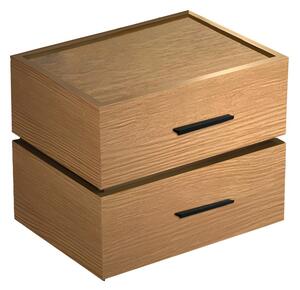 Noptiera Sonlen, Pako World, Stejar, MDF, 60x40x44 cm
