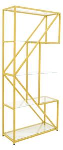 Raft Aylan, Pako World, Sticla, Auriu, 100x30x200 cm