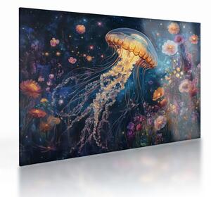Tablou pe sticlă - Meduză magică (70x50 cm)