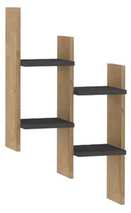 Raft de perete Tabal, Pako World, Stejar, 49x14x85 cm