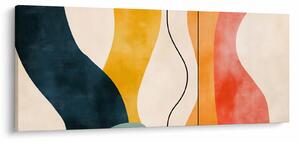 Tablou - Ilustrație colorată minimalistă II. (120x50 cm)
