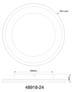 Plafonieră LED dimabilă CLARINO LED/24W/230V Globo 48918-24 + telecomandă