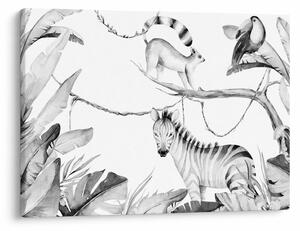 Tablou - Acuarelă Jungla (70x50 cm)