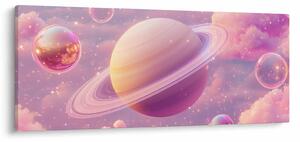 Tablou - Planetă roz (120x50 cm)