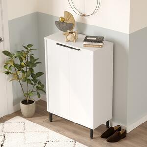 Suport pantofi Kinga, Pako World, 5 rafturi, Alb, 72x35x105 cm