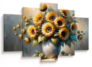 Tablou – Vază cu floarea-soarelui (150x105 cm)