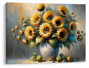 Tablou – Vază cu floarea-soarelui (70x50 cm)
